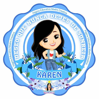 PIN Nombre KAREN Deseo que nunca dejes de sonreír SOLAPIN