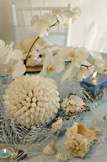 beach bridal centerpieces