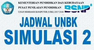 Jadwal Simulasi UNBK 2 Tahun 2018 dari Puspendik