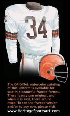 Cleveland Browns 1964 road uniform