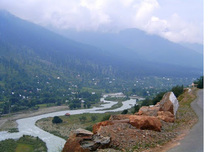 scenic way to Shiv Khori from Katra