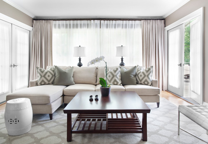 White And Grey Living Room