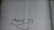 Contoh Gambar Perspektif 1 Titik Lenyap