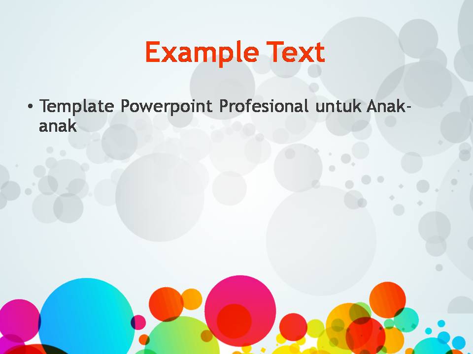 Template Powerpoint Keren dan Profesional untuk Anak anak 