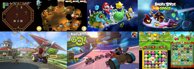 Comparação jogos da Rovio com jogos da Nintendo