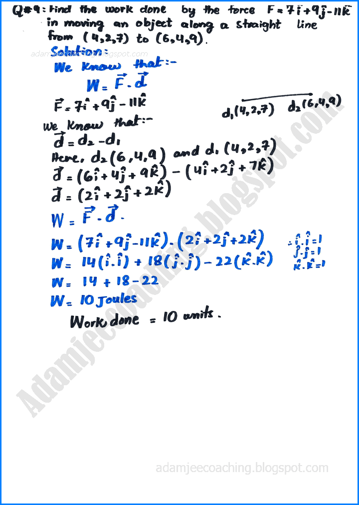 vectors-exercise-3-4-mathematics-11th