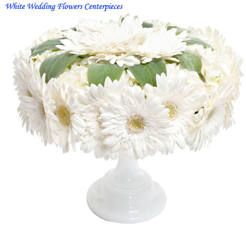 types of flowers for bouquet White Wedding Flowers Centerpieces | 500 x 464