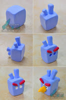  Angry Birds Tutorial Blue ( cakes, clay)