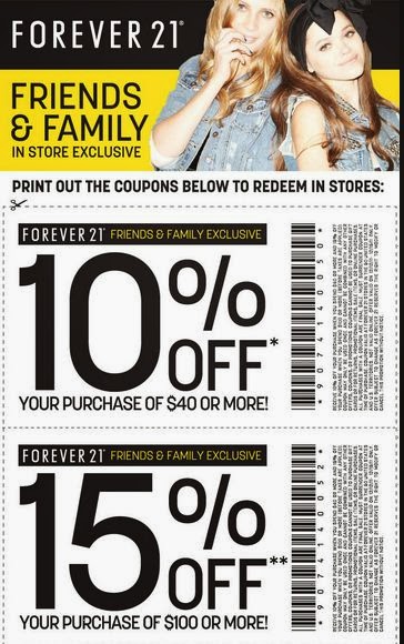 Forever 21 Coupons 2014