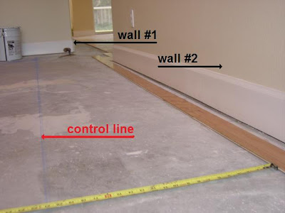 wood floor control line