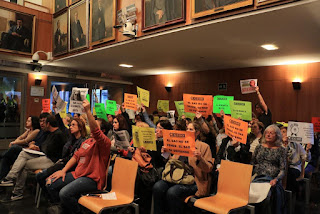 Protesta de trabajadoras del SAD