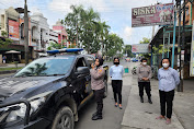 Polwan Polsek Medan Tuntungan Patroli Berikan Imbauan Awas Pelaku Pencurian