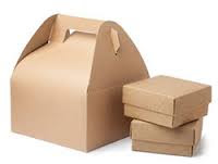 Gable and Other Shape Cardboard Kraft Brown Packaging Boxes