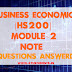 Business Economics [HS200] Note-Module 2