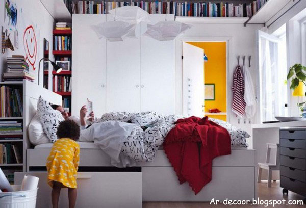 أفضل التصاميم الحديثة لغرف نوم إيكيا - Best IKEA Bedroom Designs for 2012
