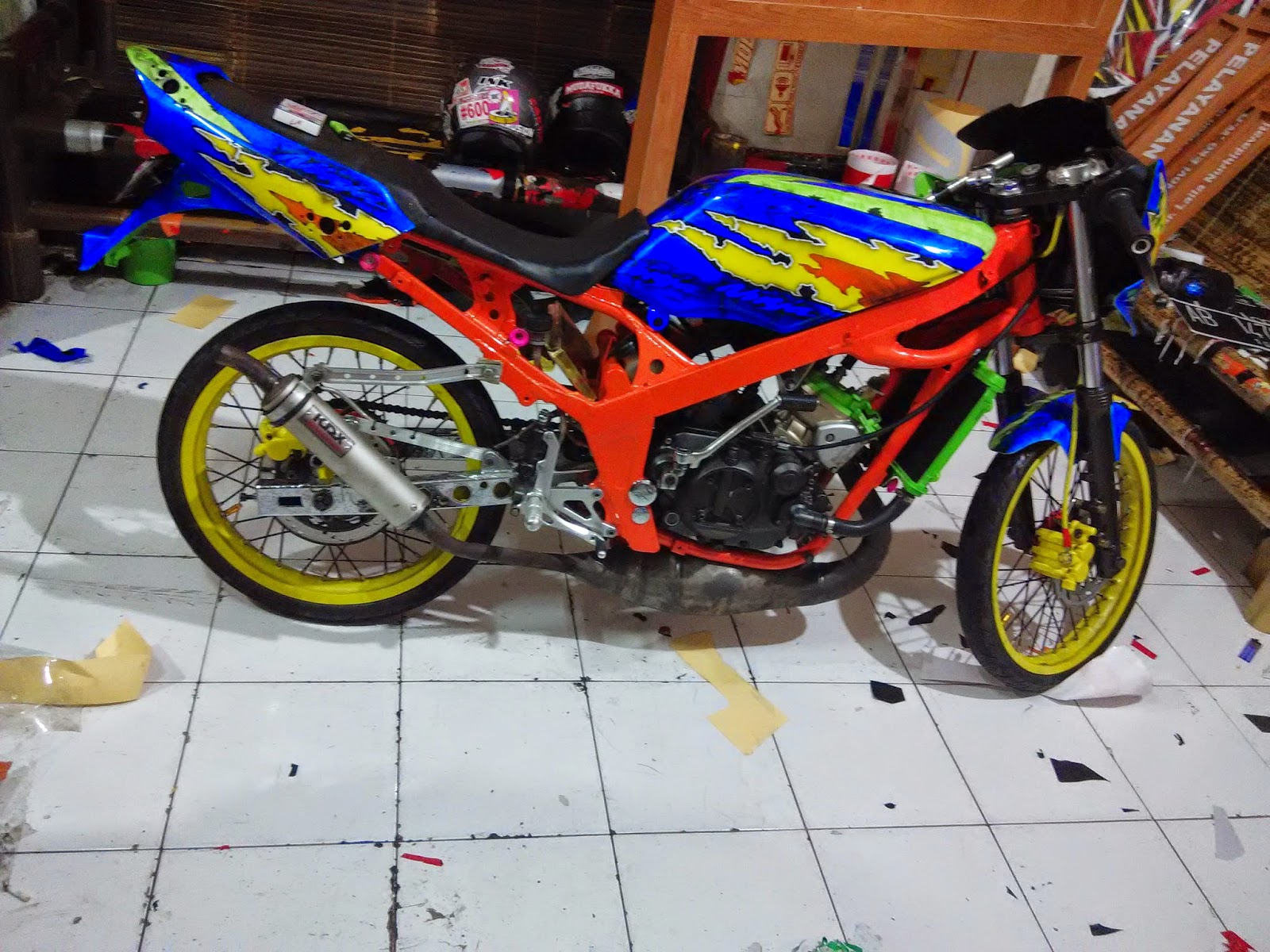 64 Modifikasi Motor Ninja R Warna Biru Terbaik Dan Terupdate