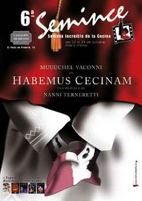 cartel de semince basado en la película inaugural de la SEMINCI Valladolid Habemus Papam de Nanni Moretti