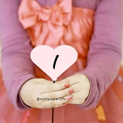 All Alphabets on Pink Heart Hold in Hands by Girl Dpz for Facebook WhatsApp