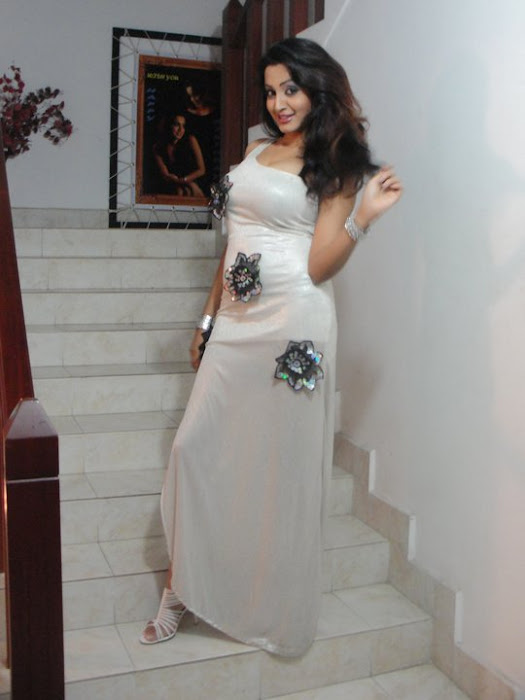 kaushalya madhavi gorgeous in white dress