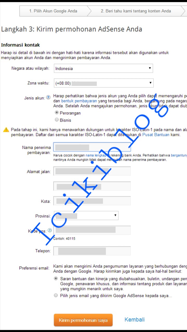 Contoh Html Identitas Diri - Job Seeker