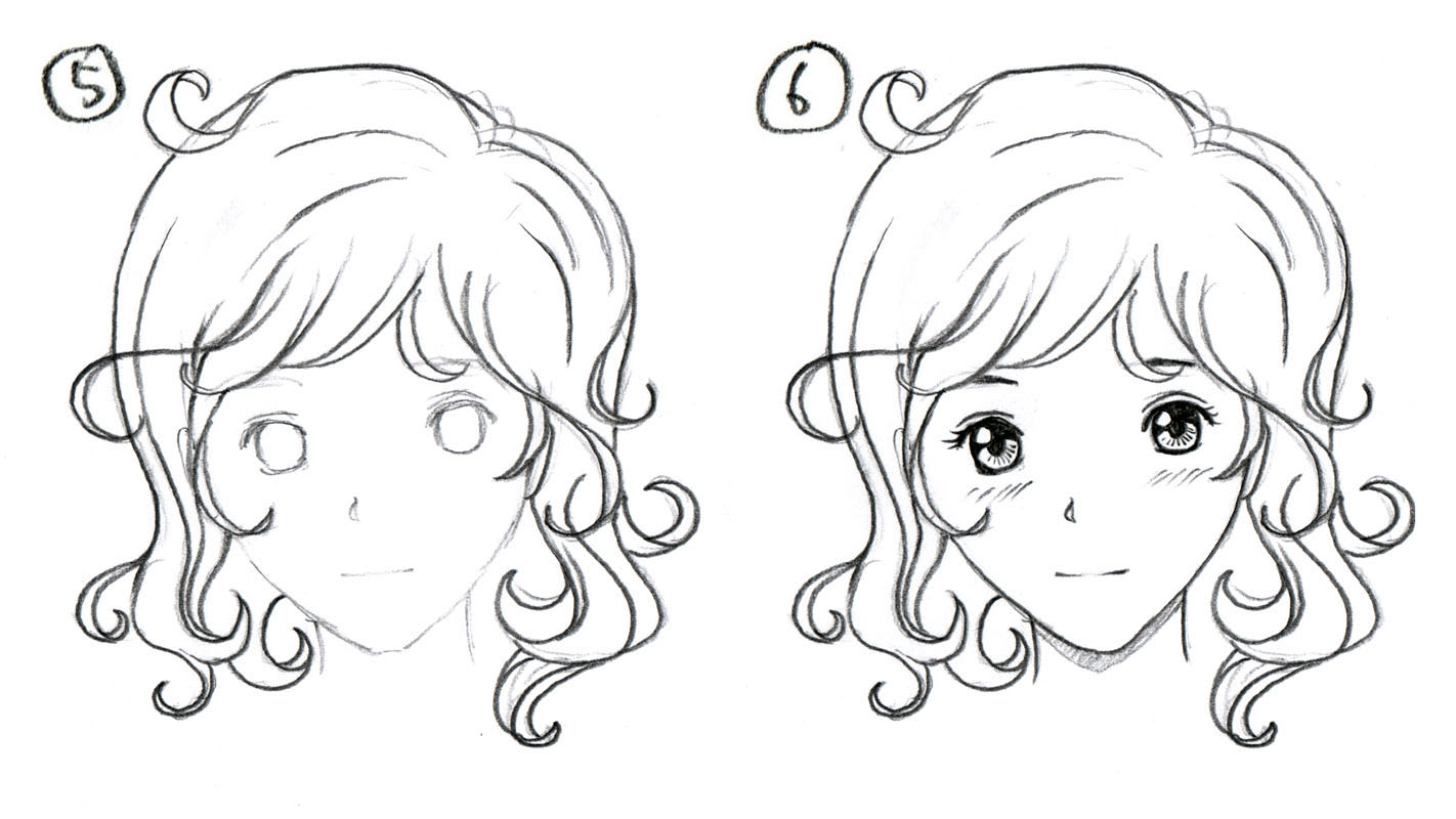 JohnnyBros How To Draw Manga How To Draw Manga Hair Part 1 The