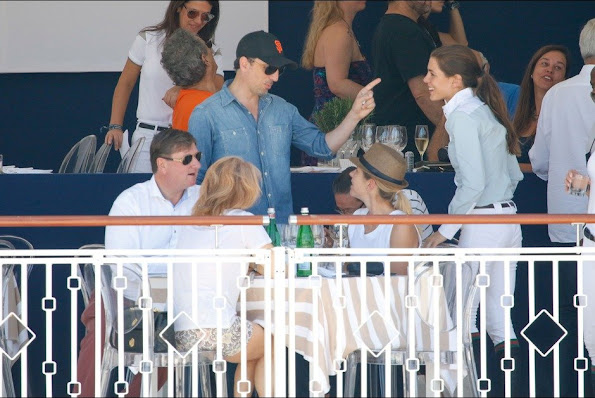 Charlotte Casiraghi and Gad Elmaleh attended the Longines Athina Onassis horse Show 