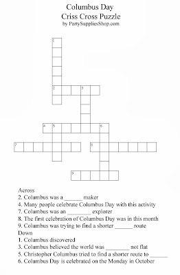 Crossword puzzle is also an interesting game kids can play on Columbus Day. It not only entertains themselves but also test their knowledge.
