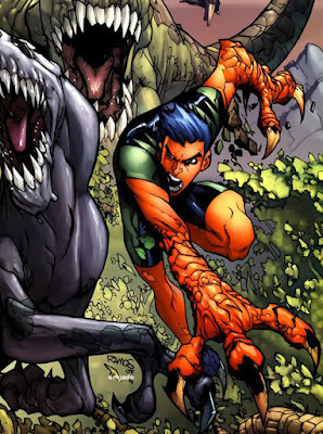 Reptil (Humberto Lopez) - Marvel Superhero yang memiliki kekuatan berubah wujud menjadi segala bentuk dinosaurus pterodactyls stegosaurus raptor dll