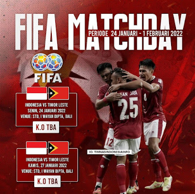 Daftar Pemain Timnas untuk FIFA Matchday.
