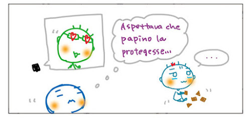 Aspettava che papino la proteggesse... ...