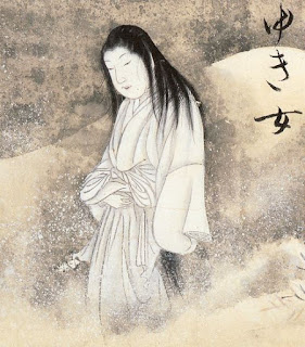 Public domain image of Yuki-onna courtesy of Wikipedia.org