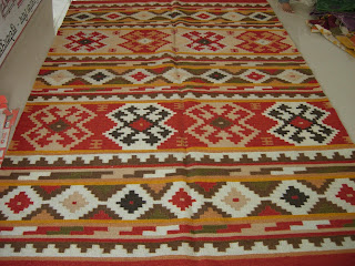 Kilim tæppe fra Indien