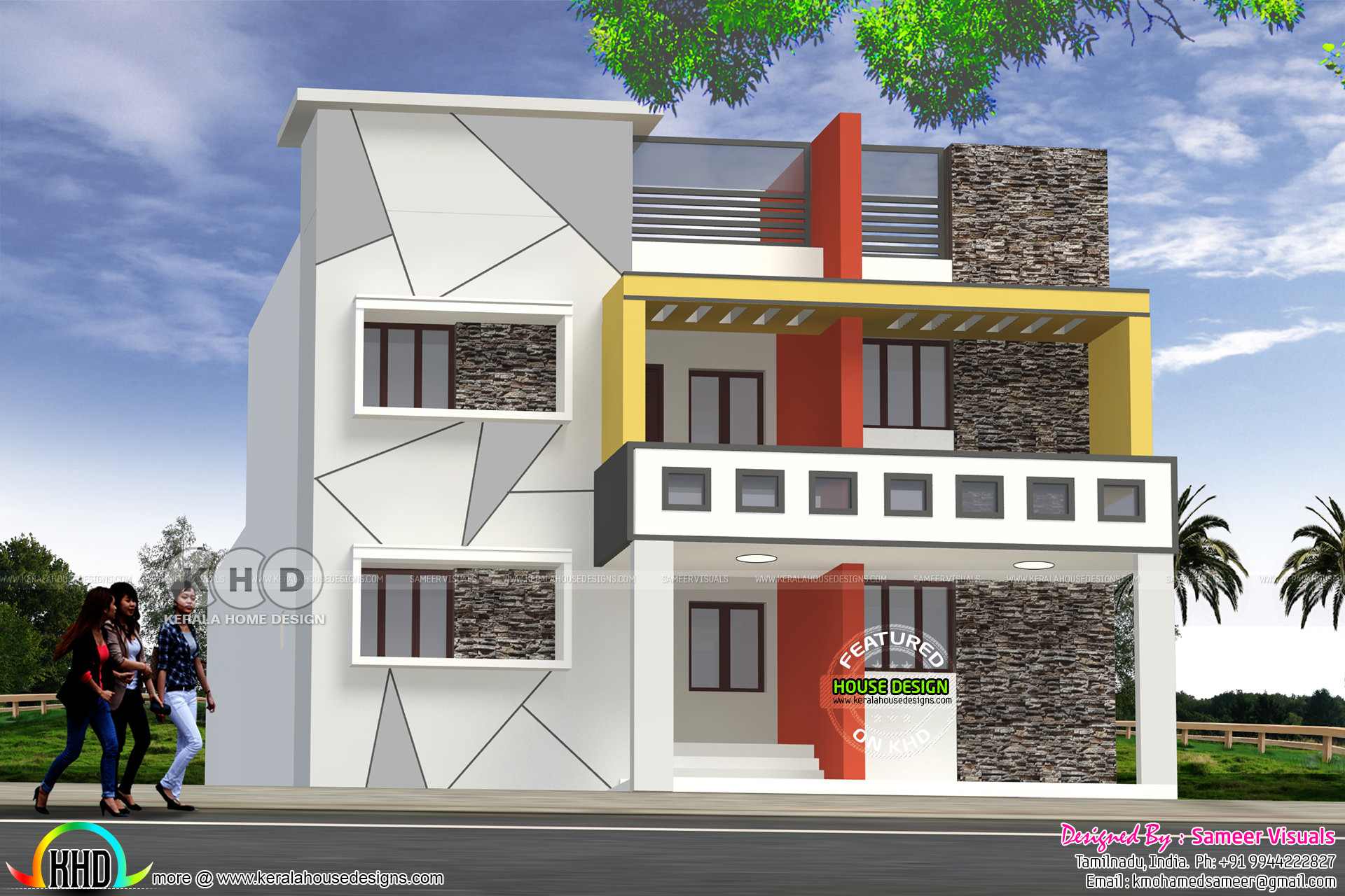 Modern style 6 bedroom house  in Tamilnadu  Kerala home  