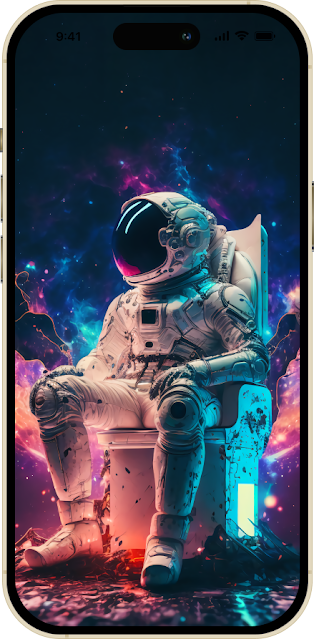 midjourney astronaut wallpaper