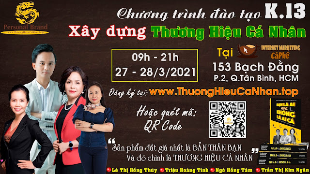 Khóa học xây dựng thương hiệu cá nhân K12 tại Internet Marketing Cafe (tháng 3/2021)