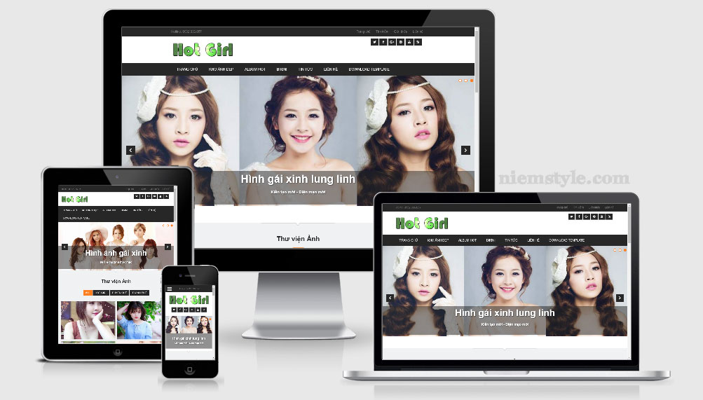 Share template blogspot chia sẻ ảnh Hot Girl cực đẹp