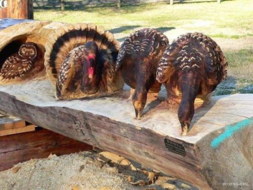 wood sculpture made by Randall Boni