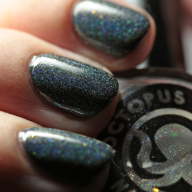 Octopus Party Nail Lacquer Prism Sentence 2 over Fright Club