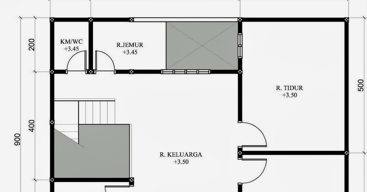 Gambar Desain Rumah  Minimalis  Leter  L  Gontoh