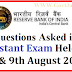 , GK questions asked in RBI Assistant Exam »