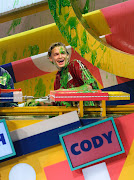 . Noah Munck and Ariana Grande as they try to guess the rare and secret . (australian singer recording artist cody simpson on the set of nickelodeons figure it out season second season series nickelodeon green slime press photograph image picture)