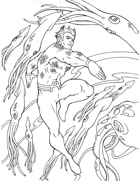 Aquaman Coloring Pages | Learn To Coloring