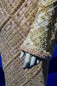 Respect Aretha Franklin beaded costume detail