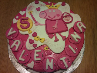 Tarta Peppa Pig, con chocolate y fondant