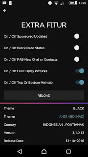 BBM MOD Theme Black v3.1.0.13 APK Terbaru 2016