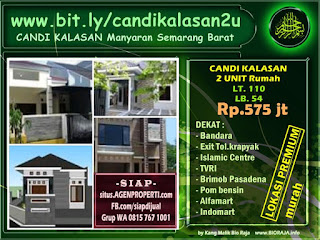 Rumah Dijual di CANDI KALASAN Semarang Barat - Mewah Harga 