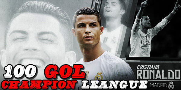 Christiano Ronaldo Cetak Rekor Baru 100 Gol Liga Champions
