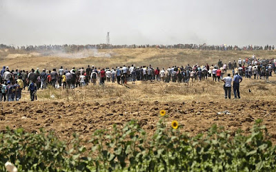 Four Palestinians were reportedly killed after Israeli airstrikes on Hamas targets in Gaza following the shooting death of an Israeli soldier near the Gaza-Israel border as violent border protests continues.