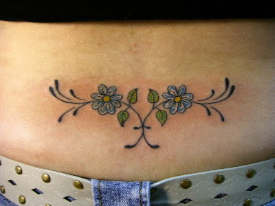 Lower Back Rose Tattoos