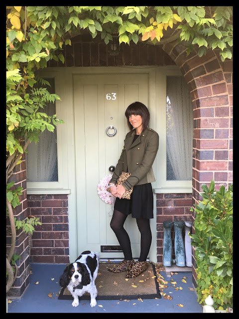 My Midlife Fashion, Hush Willow Knit Dress, Joni Leopard Print Ankle Boots, Leopoard Print, Animal Print, Military, Zara, Military Jacket